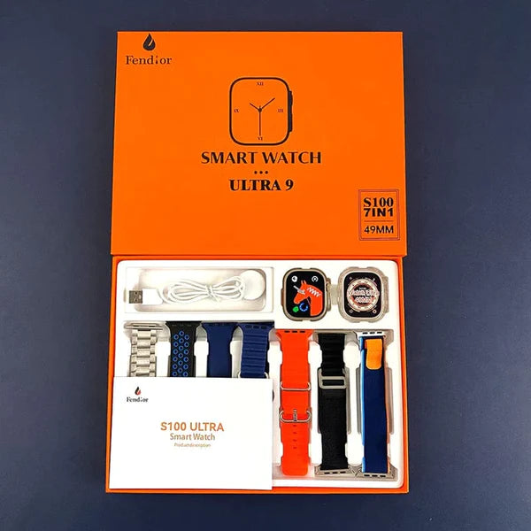 SmartWatch Serie 9 Ultra [Kit: 7 Pulseiras + Case] - Últimas Unidades 🔥